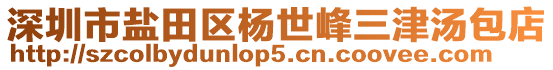 深圳市鹽田區(qū)楊世峰三津湯包店