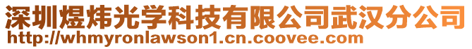 深圳煜煒光學(xué)科技有限公司武漢分公司