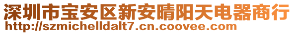 深圳市宝安区新安晴阳天电器商行