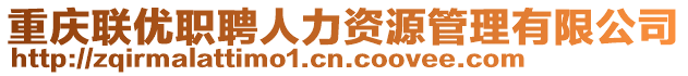 重慶聯(lián)優(yōu)職聘人力資源管理有限公司