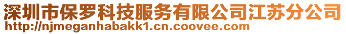 深圳市保羅科技服務(wù)有限公司江蘇分公司