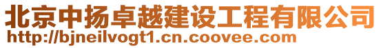 北京中扬卓越建设工程有限公司