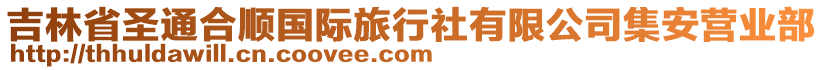 吉林省圣通合順國(guó)際旅行社有限公司集安營(yíng)業(yè)部