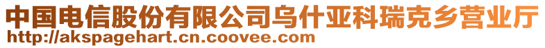 中國電信股份有限公司烏什亞科瑞克鄉(xiāng)營業(yè)廳