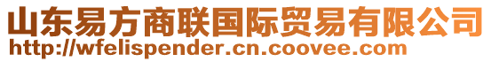 山東易方商聯(lián)國(guó)際貿(mào)易有限公司