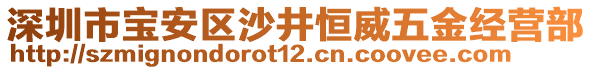 深圳市寶安區(qū)沙井恒威五金經(jīng)營部