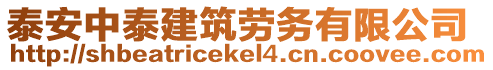 泰安中泰建筑勞務有限公司