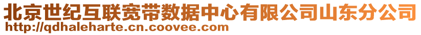 北京世紀(jì)互聯(lián)寬帶數(shù)據(jù)中心有限公司山東分公司