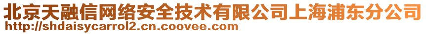 北京天融信網(wǎng)絡(luò)安全技術(shù)有限公司上海浦東分公司