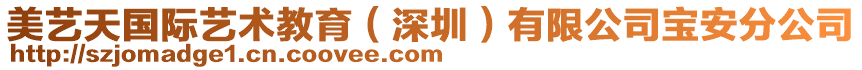 美藝天國(guó)際藝術(shù)教育（深圳）有限公司寶安分公司