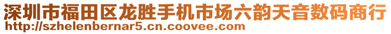 深圳市福田區(qū)龍勝手機市場六韻天音數(shù)碼商行