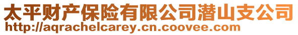 太平財(cái)產(chǎn)保險(xiǎn)有限公司潛山支公司