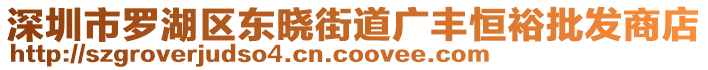 深圳市罗湖区东晓街道广丰恒裕批发商店