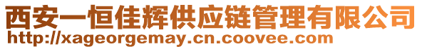 西安一恒佳輝供應(yīng)鏈管理有限公司