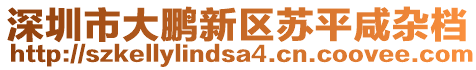 深圳市大鵬新區(qū)蘇平咸雜檔