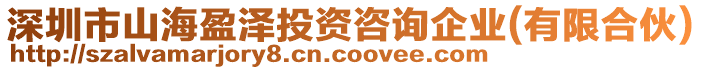 深圳市山海盈澤投資咨詢企業(yè)(有限合伙)