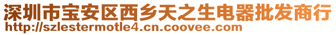 深圳市寶安區(qū)西鄉(xiāng)天之生電器批發(fā)商行