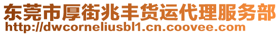 東莞市厚街兆豐貨運代理服務部