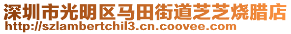 深圳市光明區(qū)馬田街道芝芝燒臘店