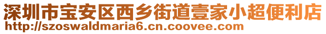 深圳市寶安區(qū)西鄉(xiāng)街道壹家小超便利店