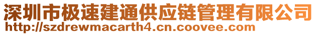 深圳市极速建通供应链管理有限公司