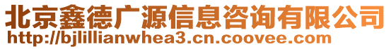 北京鑫德廣源信息咨詢有限公司