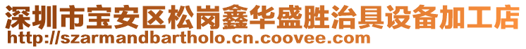 深圳市寶安區(qū)松崗鑫華盛勝治具設(shè)備加工店