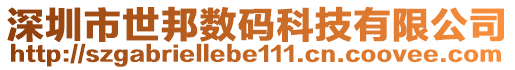 深圳市世邦數(shù)碼科技有限公司