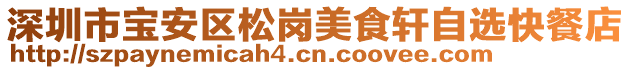 深圳市寶安區(qū)松崗美食軒自選快餐店