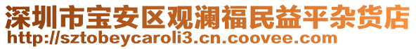 深圳市寶安區(qū)觀瀾福民益平雜貨店