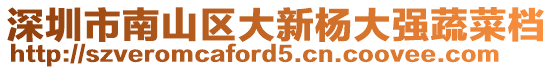 深圳市南山區(qū)大新楊大強(qiáng)蔬菜檔