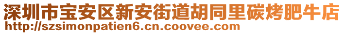 深圳市寶安區(qū)新安街道胡同里碳烤肥牛店