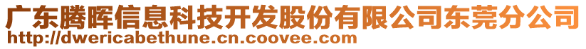 廣東騰暉信息科技開發(fā)股份有限公司東莞分公司