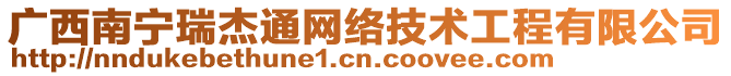 广西南宁瑞杰通网络技术工程有限公司