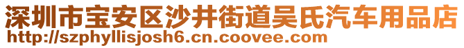 深圳市寶安區(qū)沙井街道吳氏汽車用品店