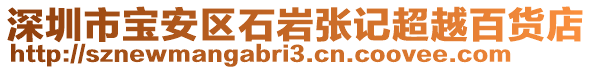 深圳市寶安區(qū)石巖張記超越百貨店