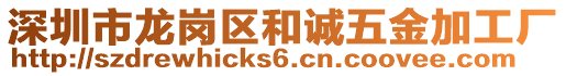 深圳市龙岗区和诚五金加工厂