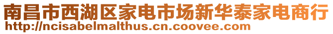 南昌市西湖區(qū)家電市場新華泰家電商行