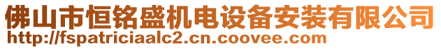 佛山市恒铭盛机电设备安装有限公司