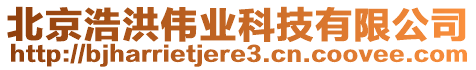 北京浩洪偉業(yè)科技有限公司