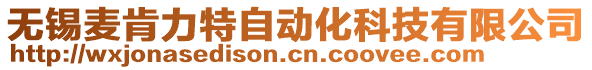 無錫麥肯力特自動化科技有限公司