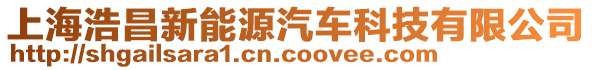 上海浩昌新能源汽車科技有限公司