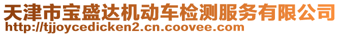 天津市寶盛達(dá)機(jī)動(dòng)車檢測(cè)服務(wù)有限公司