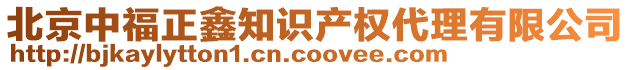 北京中福正鑫知识产权代理有限公司