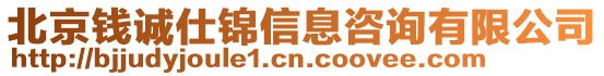 北京錢誠仕錦信息咨詢有限公司