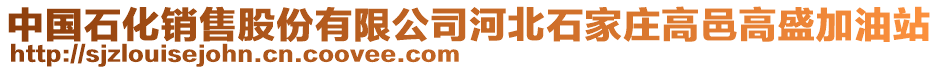 中国石化销售股份有限公司河北石家庄高邑高盛加油站