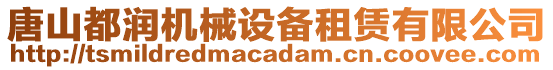 唐山都潤(rùn)機(jī)械設(shè)備租賃有限公司