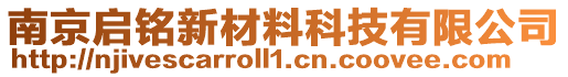 南京啟銘新材料科技有限公司