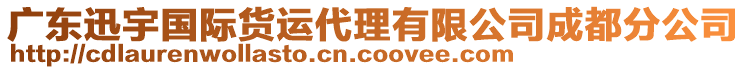 廣東迅宇國(guó)際貨運(yùn)代理有限公司成都分公司