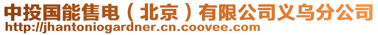 中投國(guó)能售電（北京）有限公司義烏分公司